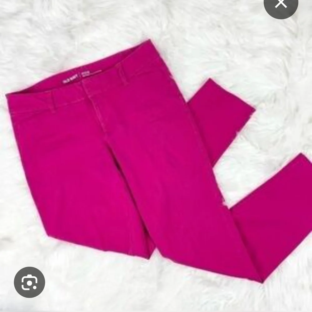 Vibrant Pink Women's Slim Fit Pants - Picture 2 of 3